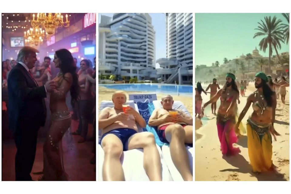 Trump compartió un video con una Franja de Gaza reconstruida y turística